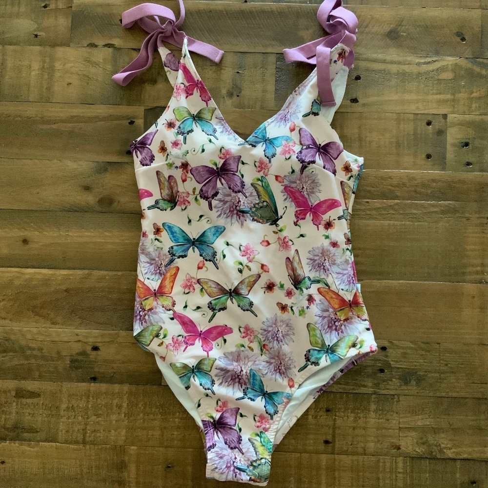 Women’s Posh Peanut butterfly swimsuit. Small